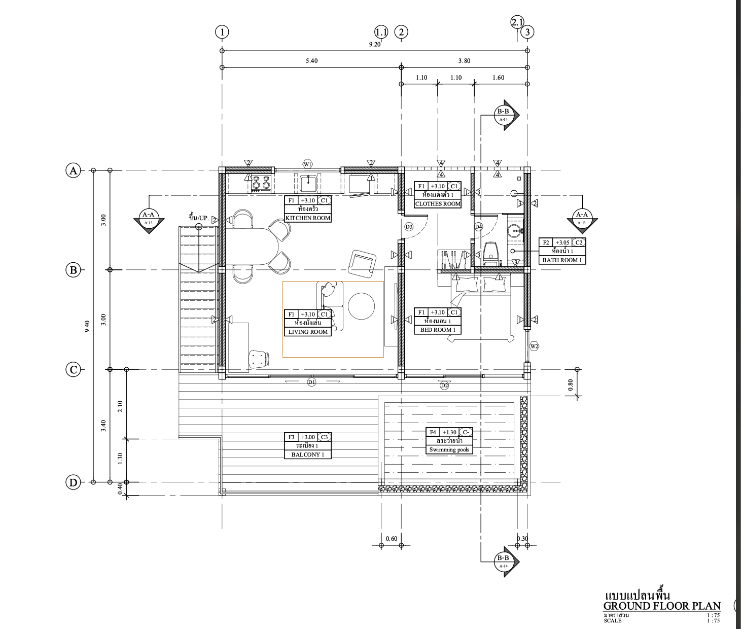 Villa floor plan